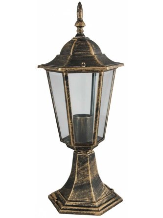 Lampa ogrodowa stojąca retro LIGURIA złota 201973 - LEDco.pl 2