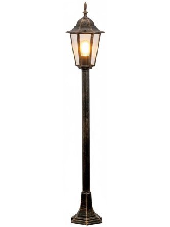 Lampa ogrodowa stojąca zamkowa retro LIGURIA złota 202253 - LEDco.pl