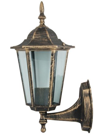Kinkiet ogrodowy retro LIGURIA do góry patyna 201959 - LEDco.pl 2