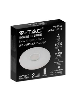 Oprawa sufitowa plafoniera V-TAC 60W LED pilot CCT fi.500 gwiazdy VT-8556 3000K-6500K 6000lm