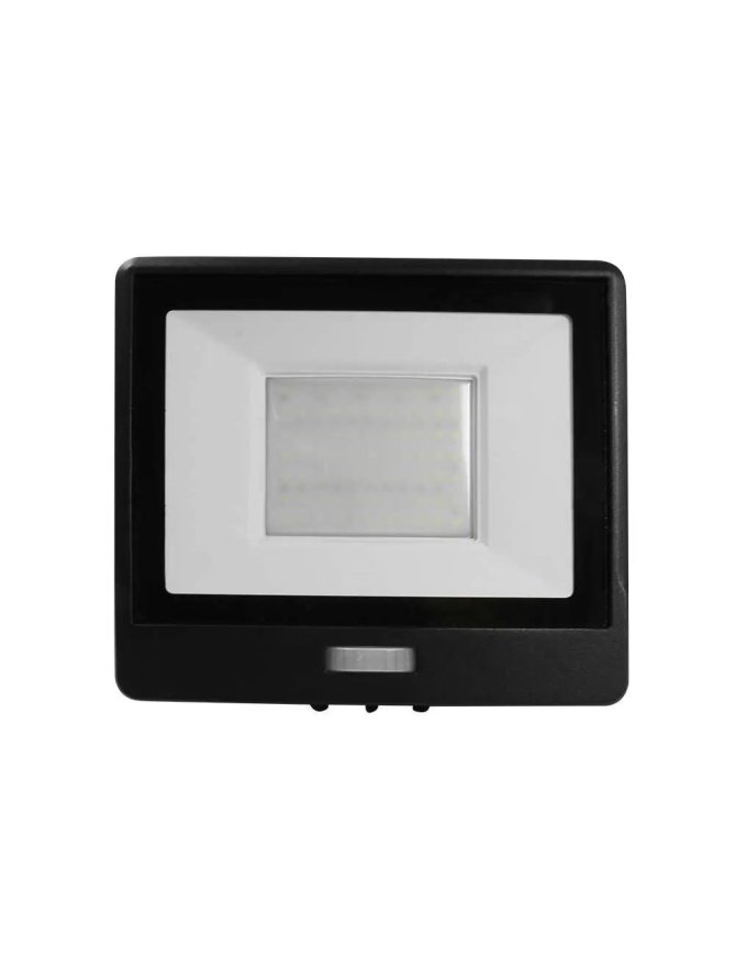 Naświetlacz LED V-TAC 50W SAMSUNG CHIP czujnik ruchu czarny przewód 1M VT-158S-1 6400K 4000lm 5 lat gwarancji