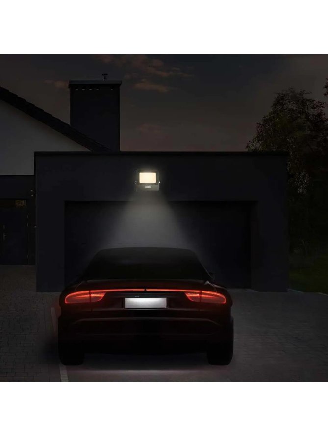 Naświetlacz LED V-TAC 50W SAMSUNG CHIP czujnik ruchu czarny przewód 1M VT-158S-1 6400K 4000lm 5 lat gwarancji