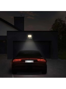Naświetlacz LED V-TAC 50W SAMSUNG CHIP czujnik ruchu czarny przewód 1M VT-158S-1 6400K 4000lm 5 lat gwarancji