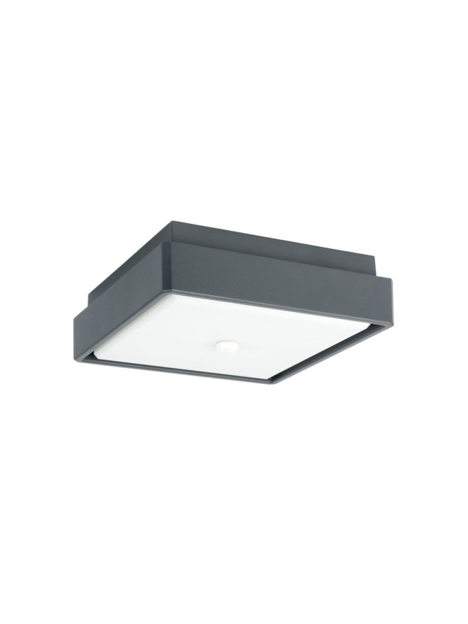Plafon zewnętrzny z czujnikiem ruchu PIR antracyt Beni 18W IP65 LEDco.pl