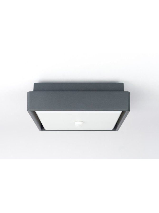 Plafon zewnętrzny z czujnikiem ruchu PIR antracyt Beni 18W IP65 LEDco.pl