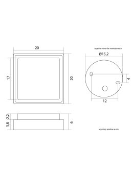 Plafon zewnętrzny z czujnikiem ruchu PIR antracyt Beni 18W IP65 LEDco.pl