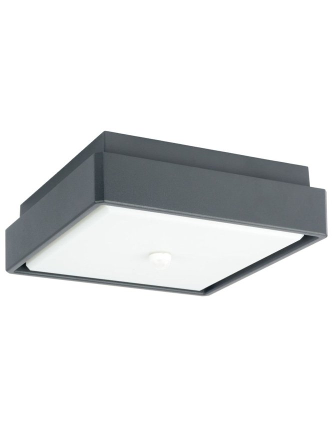 Plafon zewnętrzny z czujnikiem ruchu PIR antracyt Beni 18W IP65 LEDco.pl
