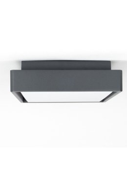Plafon zewnętrzny na taras kwadratowy BENI lampa nad drzwi wejściowe