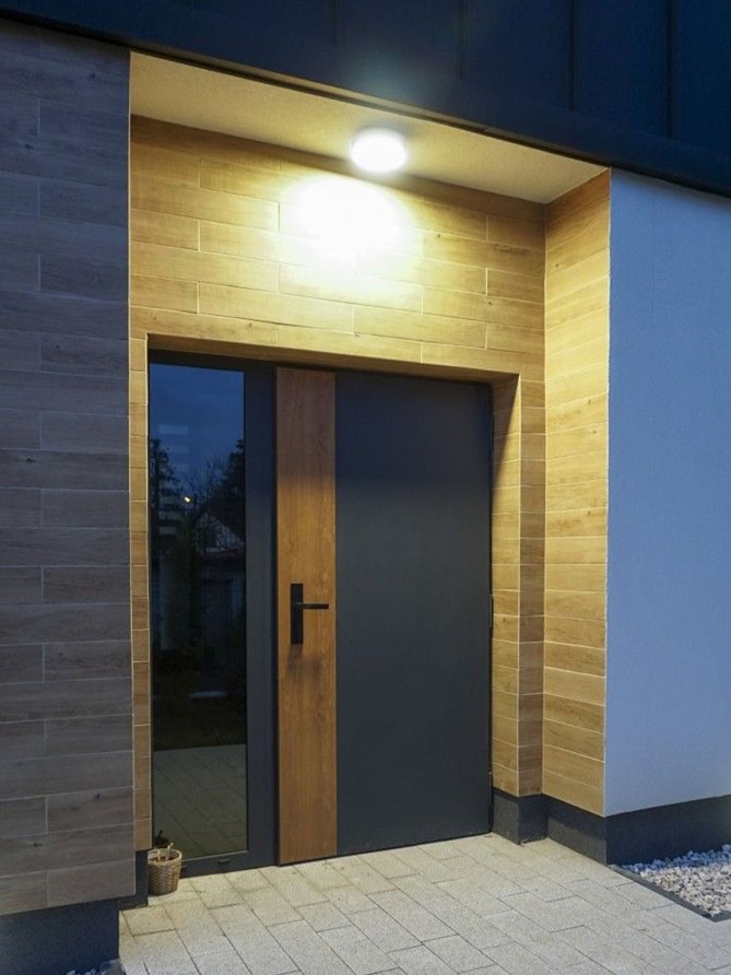 Plafon zewnętrzny na taras BENI IP65 lampa nad drzwi wejściowe - LEDco
