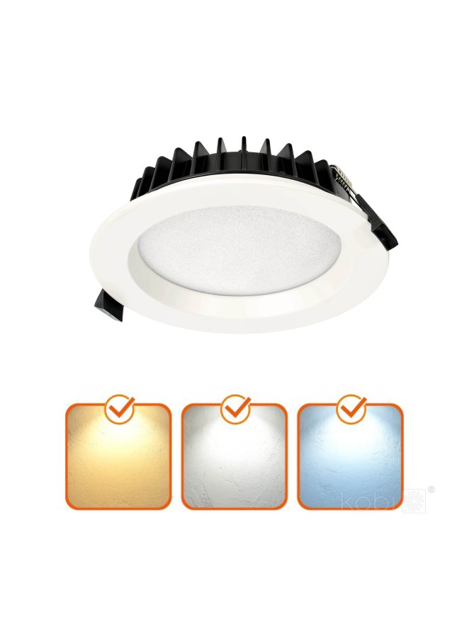 Oprawa podtynkowa downlight LED NEXEYE 15W 3CCT IP44 Kobi Pro 004409