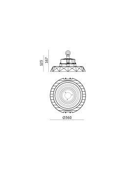 Lampa przemysłowa High Bay LED ANICA 200W 4000K IP65 120° Kobi Pro 001556