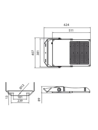Naświetlacz LED halogen zewnętrzny US 500W 5000K IP66 60° DIM Kobi Pro 001869 2