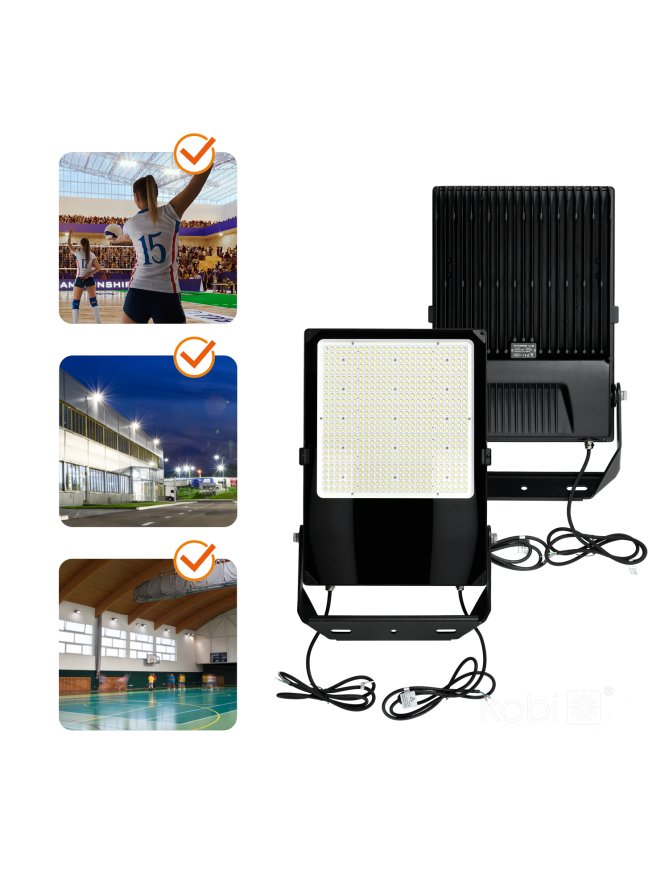 Naświetlacz LED halogen zewnętrzny US 500W 5000K IP66 60° DIM Kobi Pro 001869