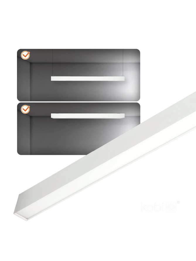 Lampa liniowa wisząca KOLINE K1 20W 4000K biała Kobi Pro 001615