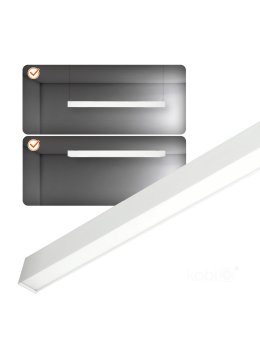 Lampa liniowa wisząca KOLINE K1 20W 4000K biała Kobi Pro 001615