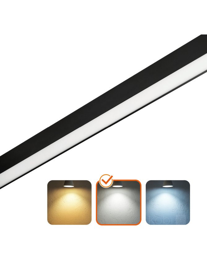 Lampa liniowa wisząca KOLINE K1 20W 4000K czarna Kobi Pro 001618