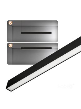 Lampa liniowa wisząca KOLINE K1 20W 4000K czarna Kobi Pro 001618