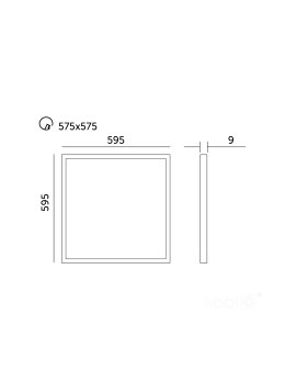 Panel LED sufitowy NELIO G2 36W 60x60 3000K Kobi Pro 003828