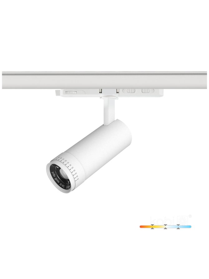 Reflektor szynowy LED NEXTRACK VISION 10W 3CCT 30-60° biały Kobi Pro 001824