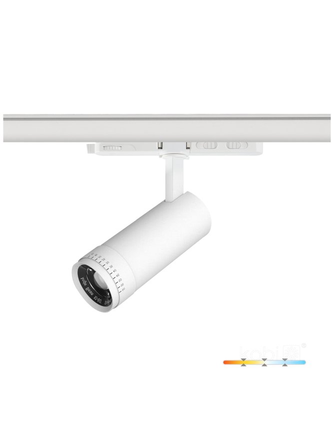 Reflektor szynowy LED NEXTRACK VISION 20W 3CCT 30-60° biały Kobi Pro 001826