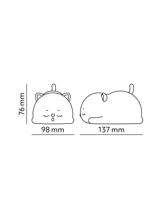 Lampka nocna LED DREAM CAT Kobi Design 