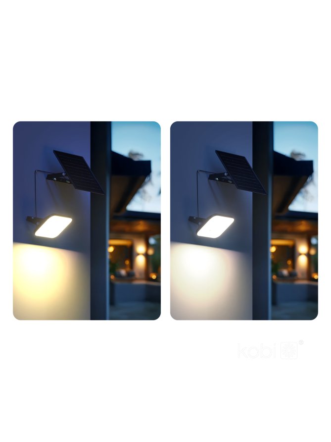 Naświetlacz z czujnikiem ruchu solar LED MHCS 30W 2CCT IP65 Kobi Premium 