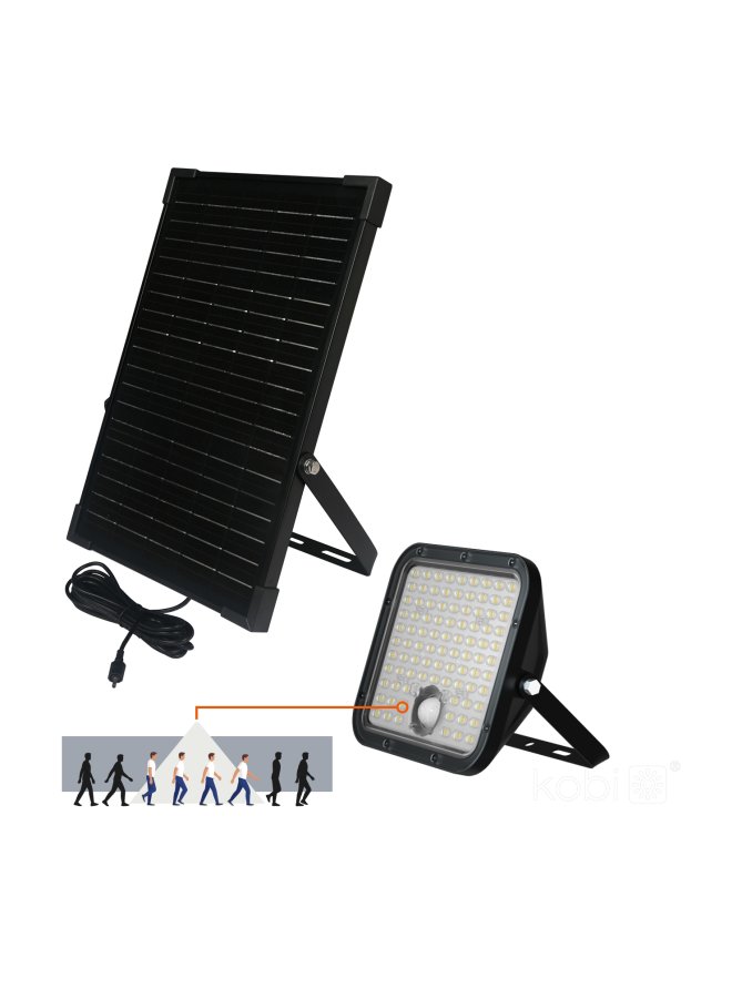 Naświetlacz z czujnikiem ruchu solar LED MHCS 30W 2CCT IP65 Kobi Premium 