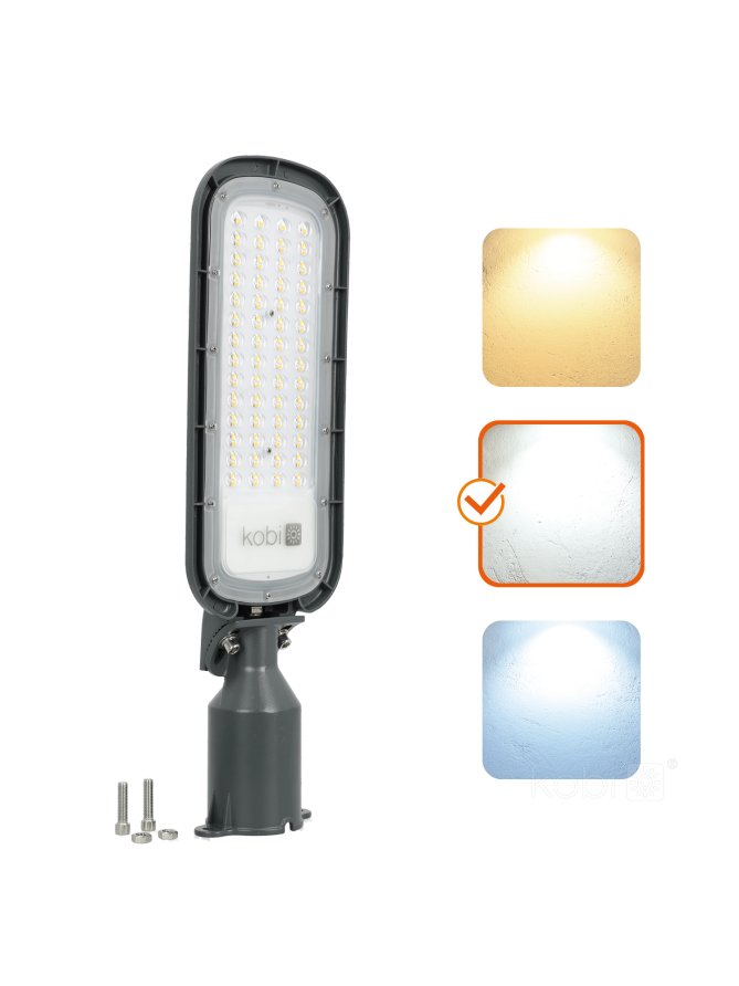 Lampa uliczna LED BRELUXO 100W 4000K IP65 Kobi Premium 