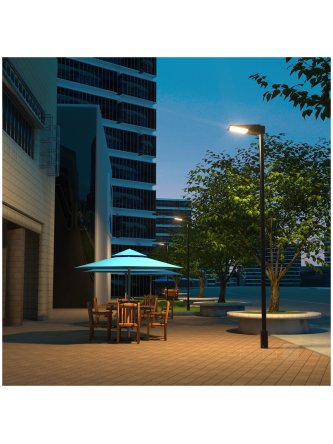 Lampa uliczna solarna z czujnikiem ruchu LED STREET 30W 2CCT IP65 Kobi Premium  2