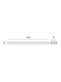 Oprawa hermetyczna liniowa LED NEGRO 60W 4000K Kobi Premium 