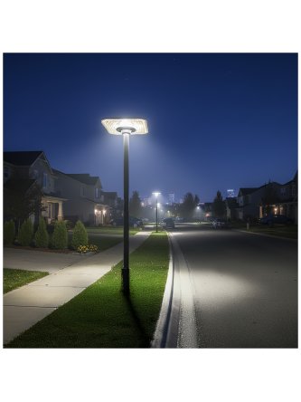 Lampa solarna parkowa LED SOLSUMI SQUARE 25W 3CCT IP54 Kobi Premium  2