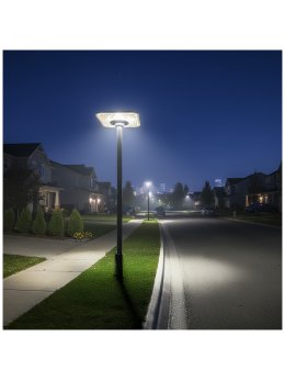 Lampa solarna parkowa LED SOLSUMI SQUARE 25W 3CCT IP54 Kobi Premium 