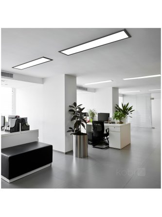 Panel LED sufitowy BRISBANE 36W 30x120 4000K czarny Kobi Premium  2