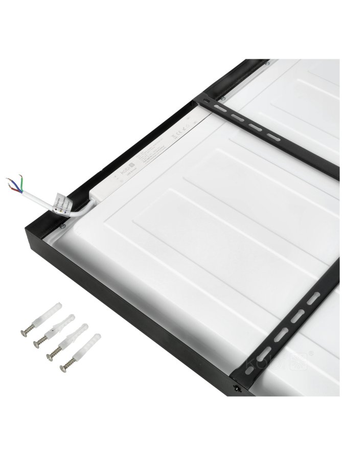 Panel LED sufitowy BRISBANE 36W 60x60 4000K czarny Kobi Premium 