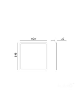 Panel LED sufitowy BRISBANE 36W 60x60 4000K czarny Kobi Premium 
