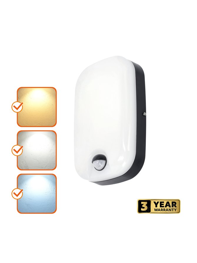 Plafon elewacyjny LED BAVANO 15W 3CCT LX IP54 czarny Kobi Premium 
