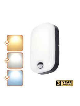 Plafon elewacyjny LED BAVANO 15W 3CCT LX IP54 czarny Kobi Premium 