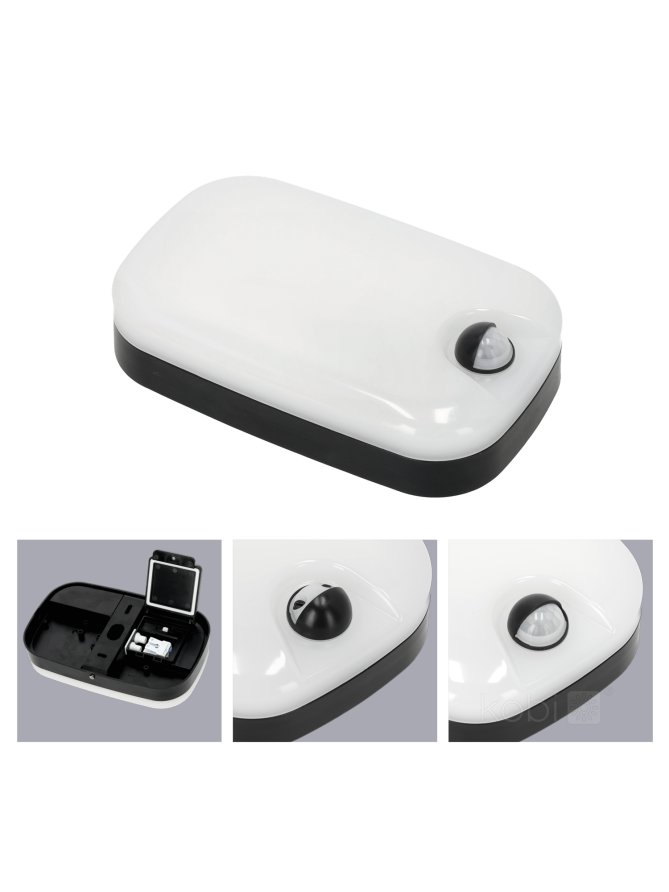 Plafon elewacyjny LED BAVANO 15W 3CCT LX IP54 czarny Kobi Premium 