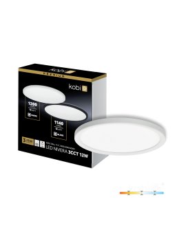 Plafon LED sufitowy NIVERA CIRCLE 12W 3CCT IP54 biały Kobi Premium 