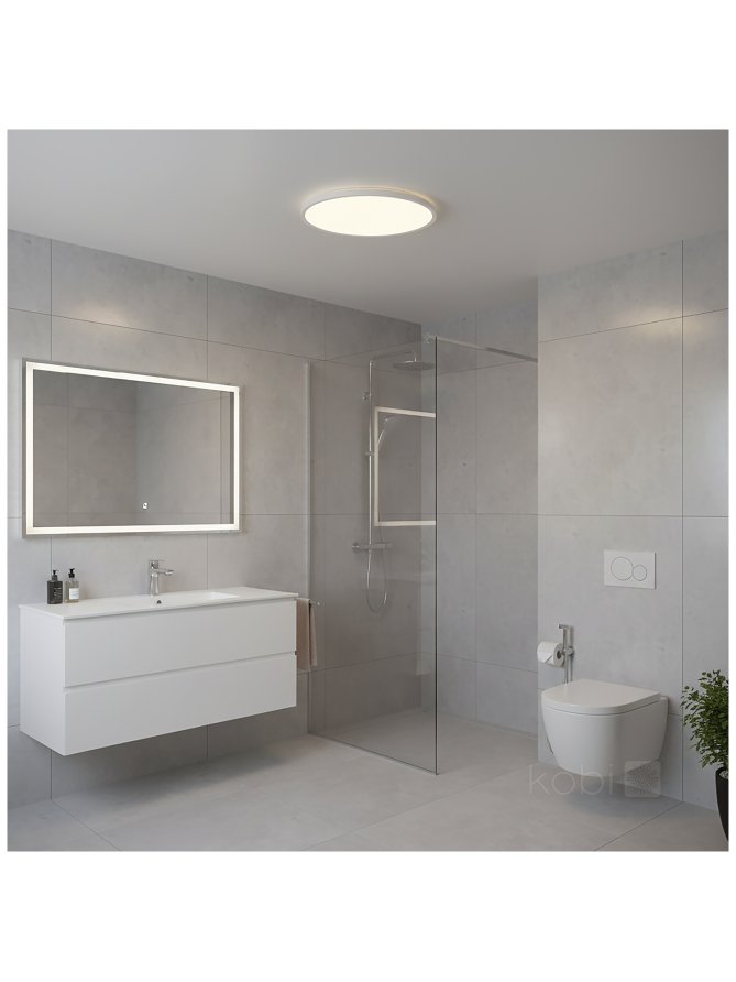 Plafon LED sufitowy NIVERA CIRCLE 12W 3CCT IP54 biały Kobi Premium 