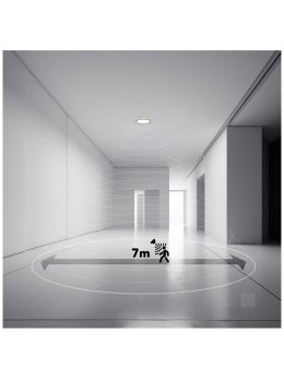Plafon LED sufitowy NIVERA CIRCLE 18W 3CCT LX IP54 czarny Kobi Premium 