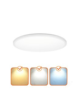 Plafon LED sufitowy NIVERA CIRCLE 24W 3CCT IP54 biały Kobi Premium 
