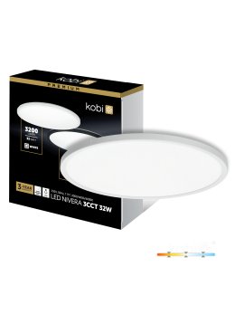 Plafon LED sufitowy NIVERA CIRCLE 32W 3CCT IP54 biały Kobi Premium 