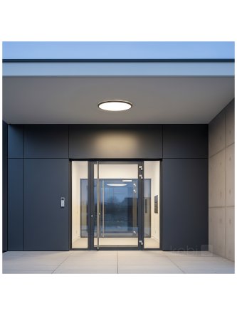 Plafon LED sufitowy NIVERA CIRCLE 32W 3CCT IP54 czarny Kobi Premium  2