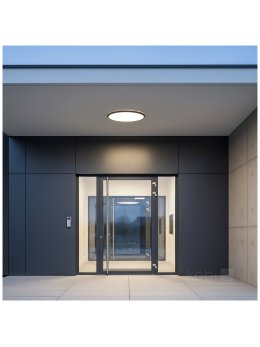 Plafon LED sufitowy NIVERA CIRCLE 32W 3CCT IP54 czarny Kobi Premium 