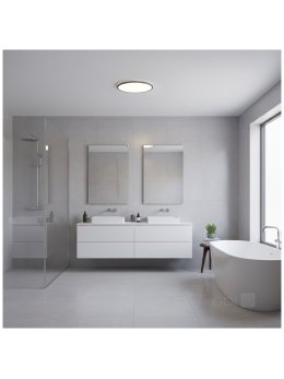 Plafon LED sufitowy NIVERA CIRCLE 32W 3CCT IP54 czarny Kobi Premium 