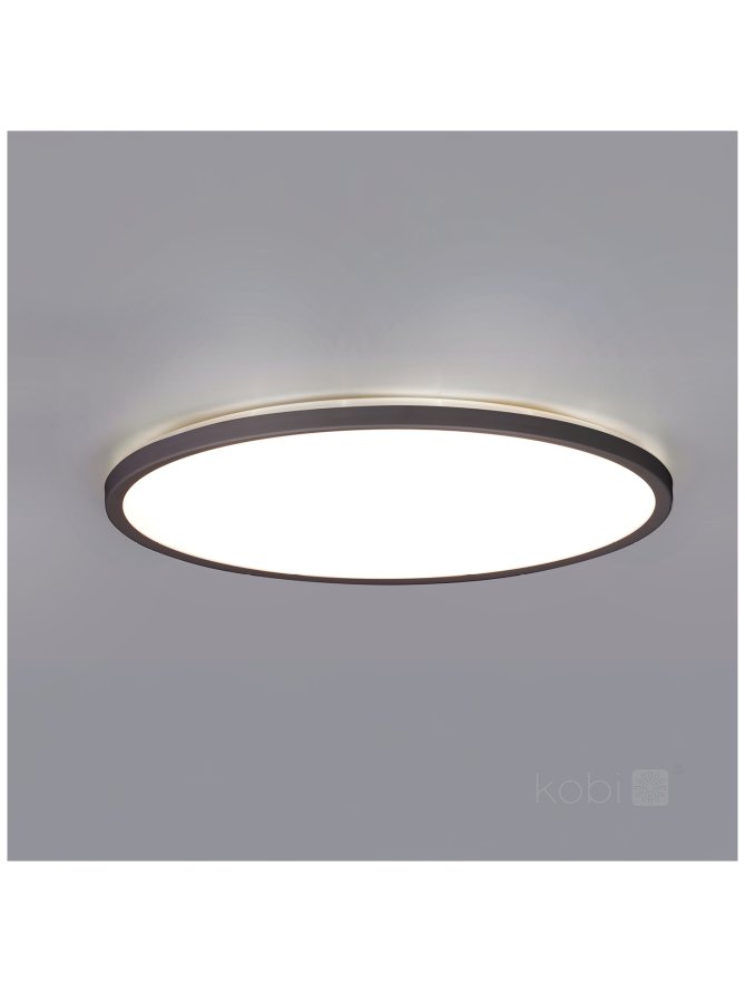 Plafon LED sufitowy NIVERA CIRCLE 32W 3CCT IP54 czarny Kobi Premium 