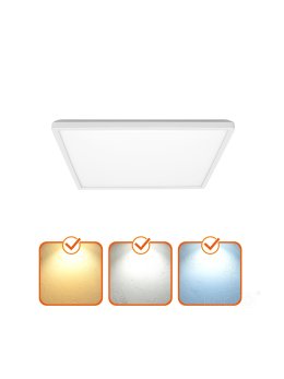 Plafon LED sufitowy NIVERA SQUARE 12W 3CCT LX IP54 biały Kobi Premium 