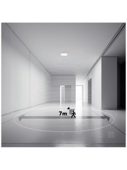 Plafon LED sufitowy NIVERA SQUARE 12W 3CCT LX IP54 czarny Kobi Premium 