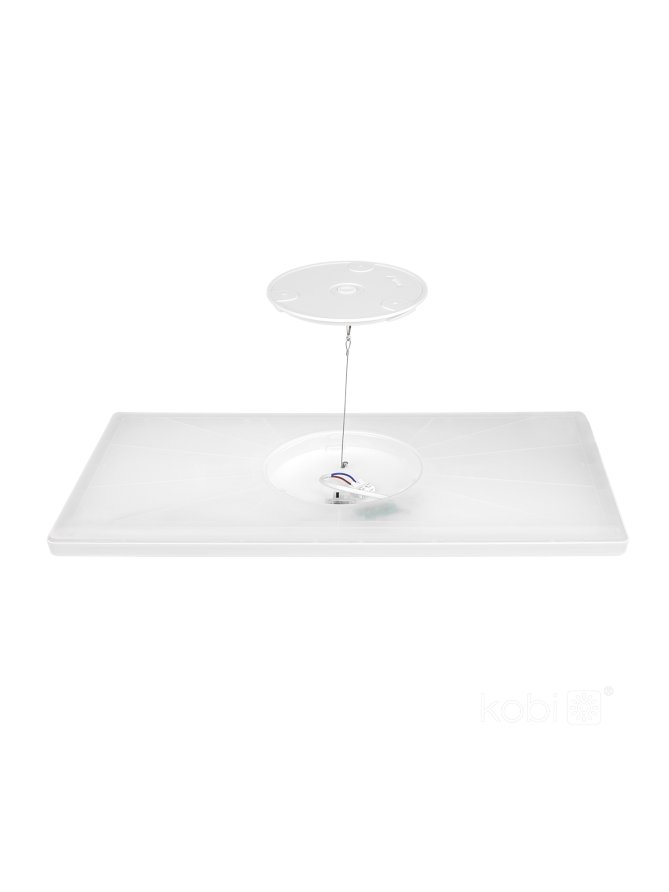 Plafon LED sufitowy NIVERA SQUARE 32W 3CCT IP54 biały Kobi Premium 